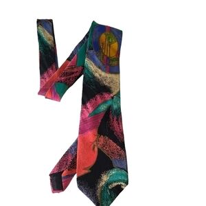 Prince Gino Woven in Italy Abstract Print Southwestern Inspired Tie